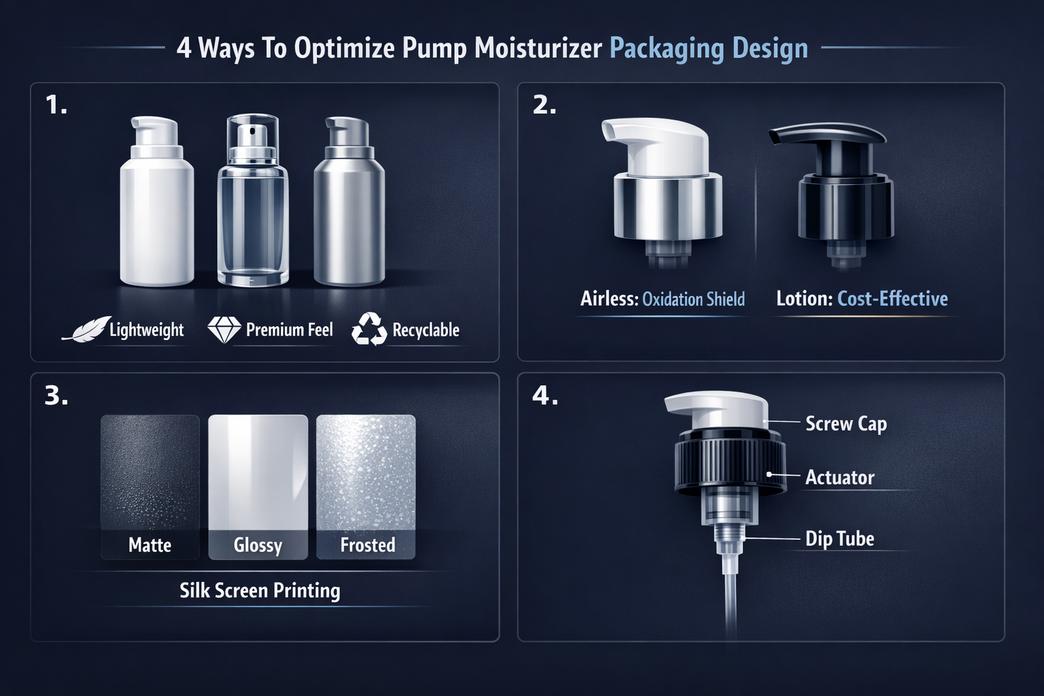 4 Ways To Optimize Pump Moisturizer Packaging Design