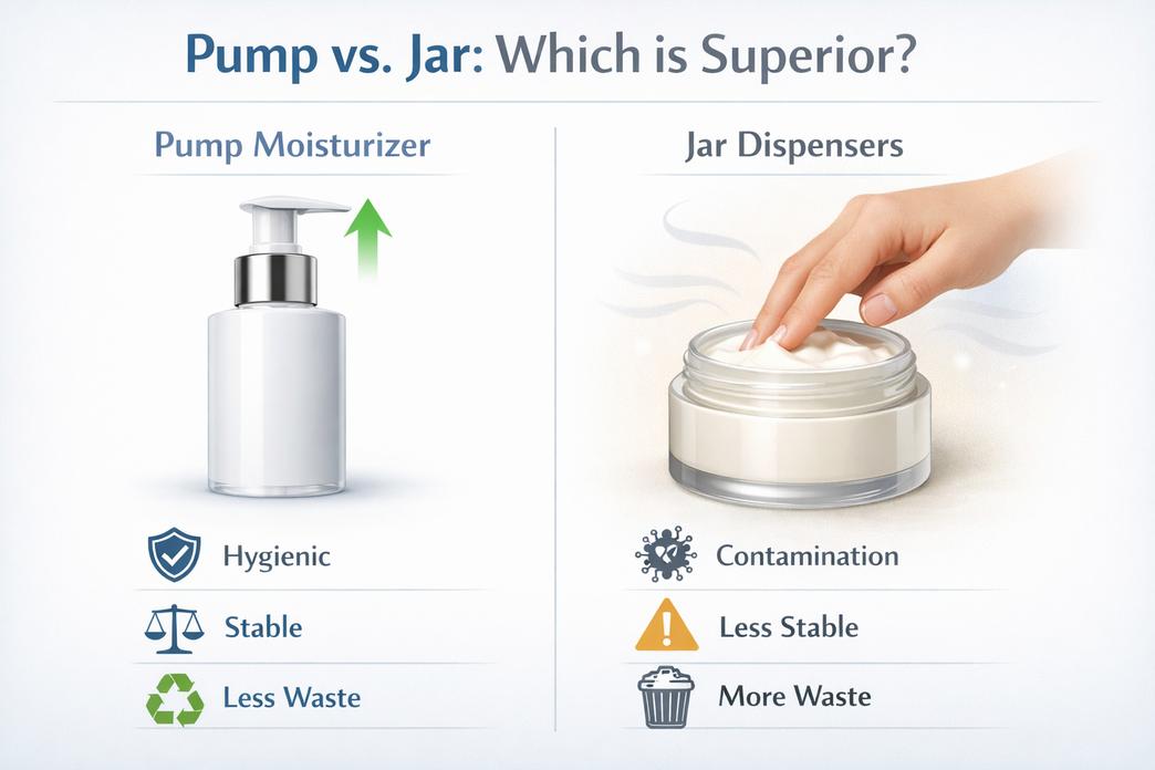 Pump Moisturizer Vs. Jar Dispensers