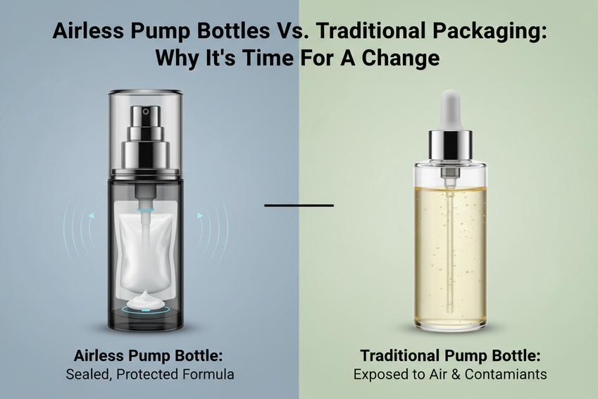 Airless Pump Bottles Vs. Traditional Packaging: Why It’s Time For A Change