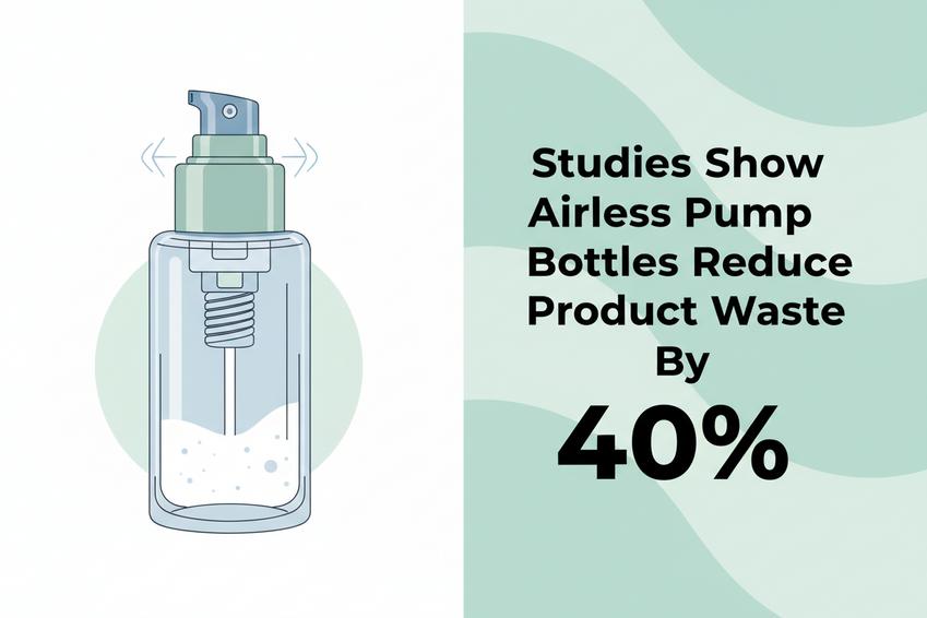 Studies Show Airless Pump Bottles Reduce Product Waste By 40%