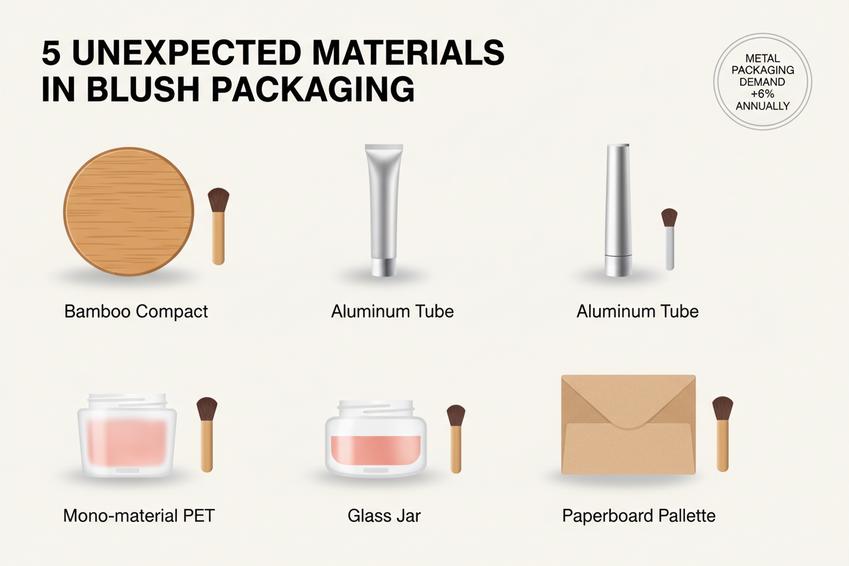 5 Unexpected Materials In Blush With Brush Packaging