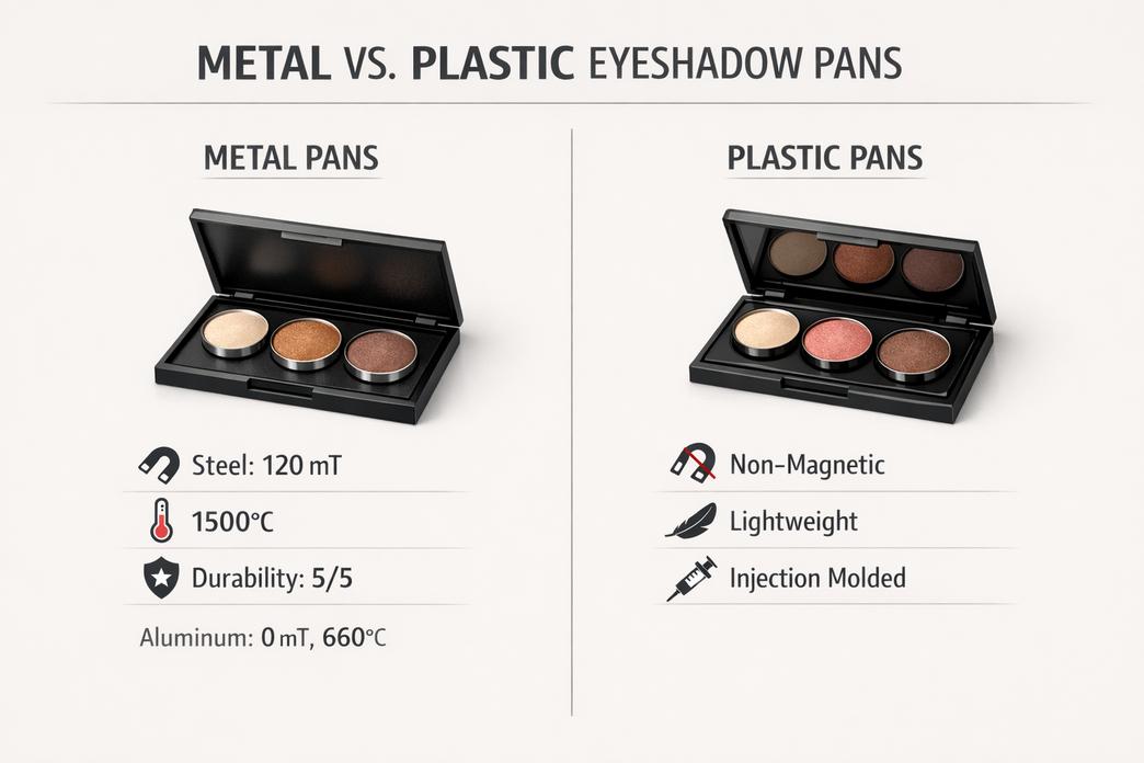 Metal Vs. Plastic Eyeshadow Pans