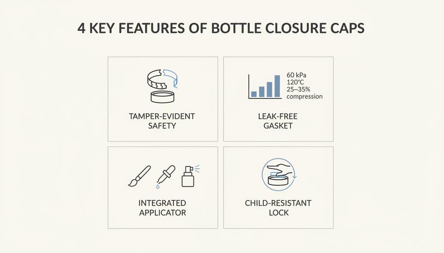 4 Key Features Of Bottle Closure Caps