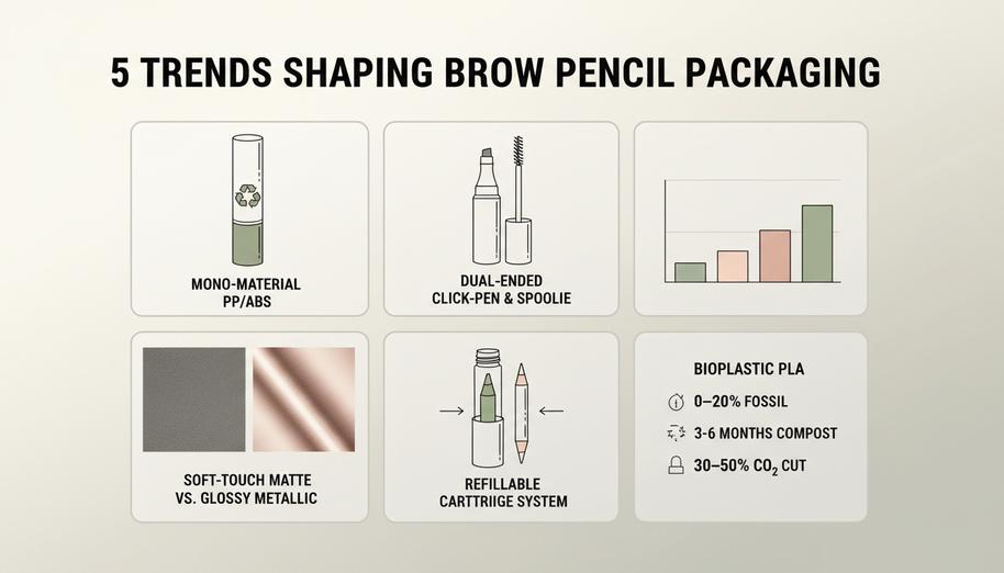 5 Trends Shaping Brow Pencil Packaging Today