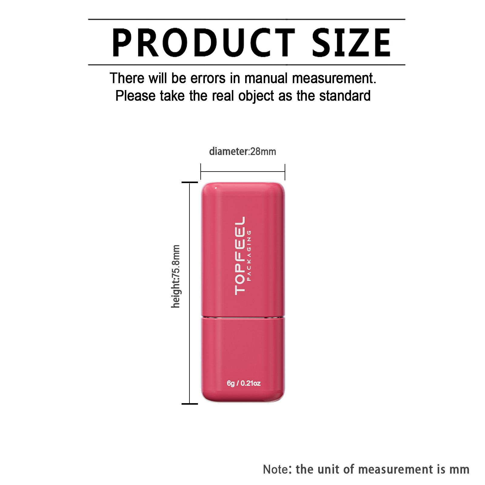custom-square-lip-balm-tube-supplier-size