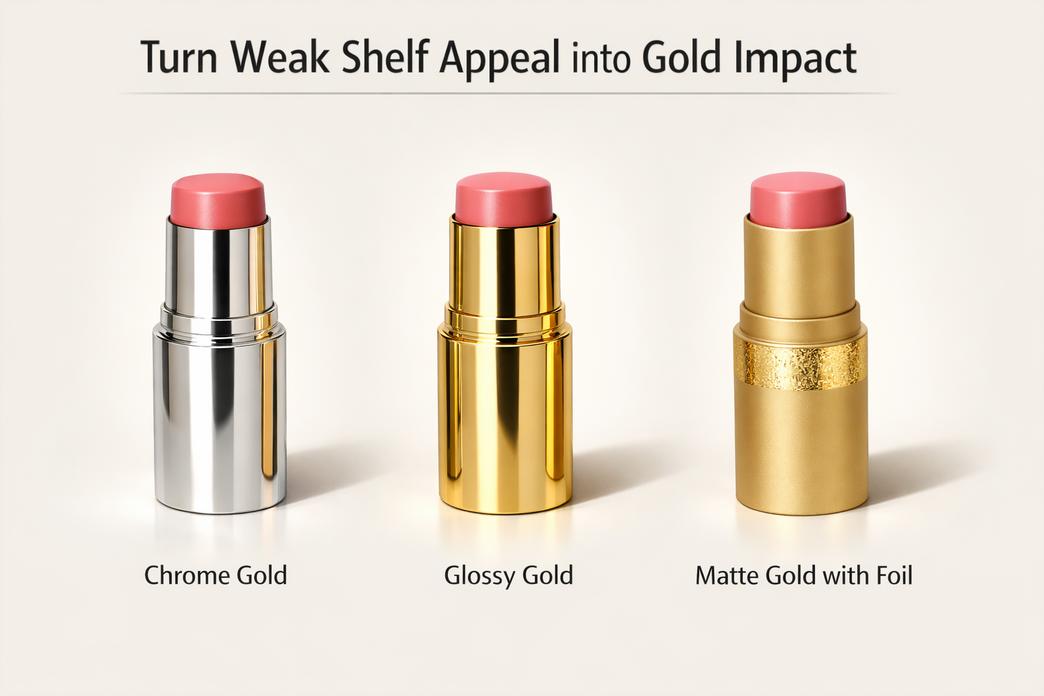 Weak Shelf Appeal? Try Blush Stick Gold Finishes