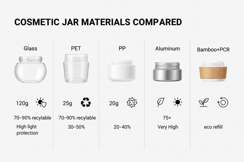 Types Of Cosmetic Jar Materials