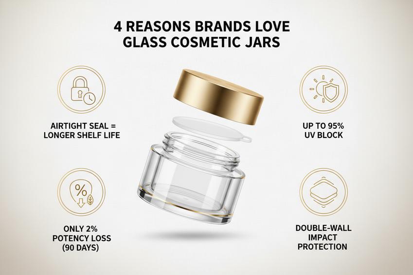 4 Reasons Brands Love Glass Cosmetic Jars