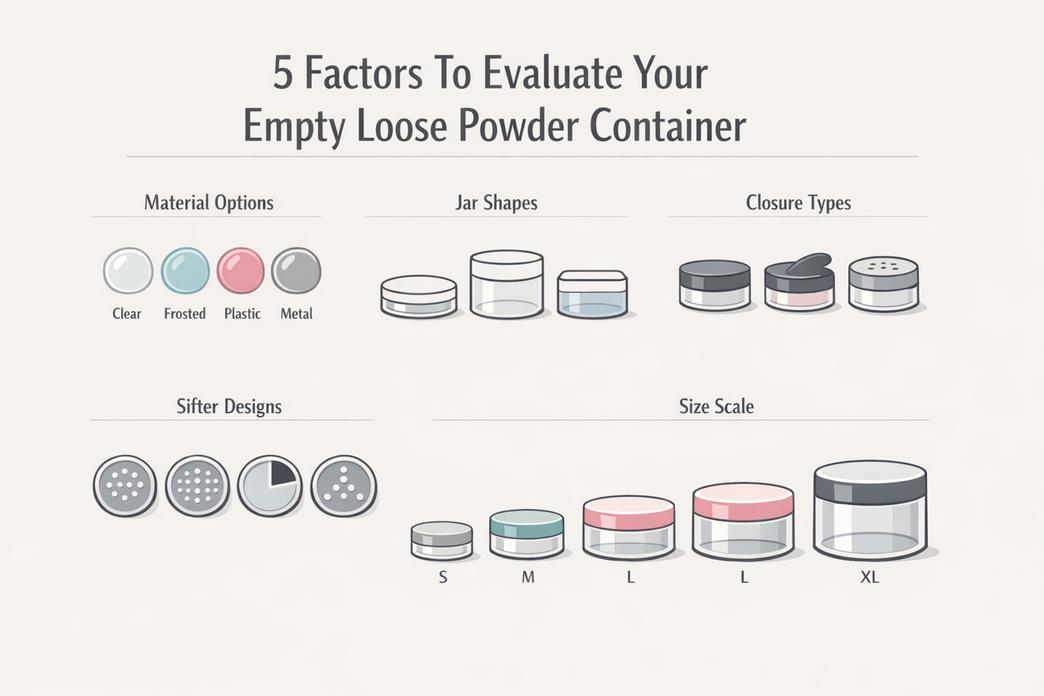 5 Factors To Evaluate Your Empty Loose Powder Container
