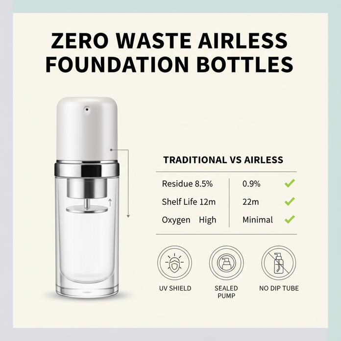 Too Much Waste? Airless Bottles Save Product