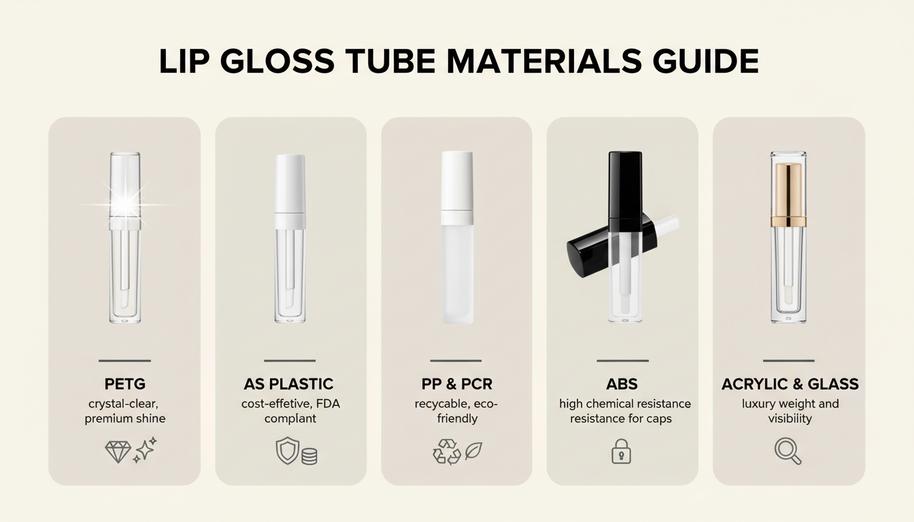 Types Of Lip Gloss Tube Materials