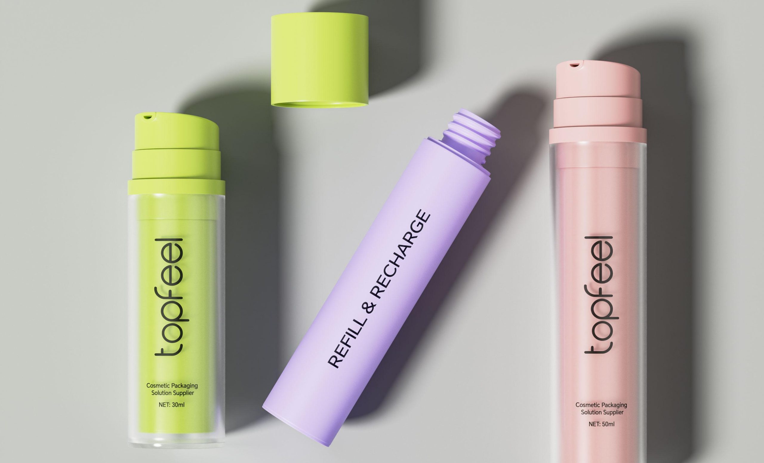 Top Double Wall Skincare Packaging for Luxury Brands插图 перезаправляемая безвоздушная бутылка