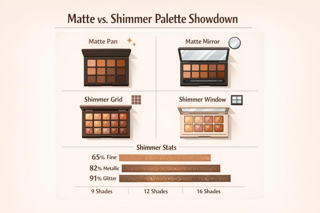 ## Top 4 Matte vs. Shimmer Palette Showdown