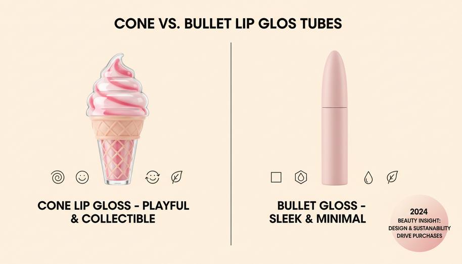 Cone vs. Bullet Lip Gloss Tubes