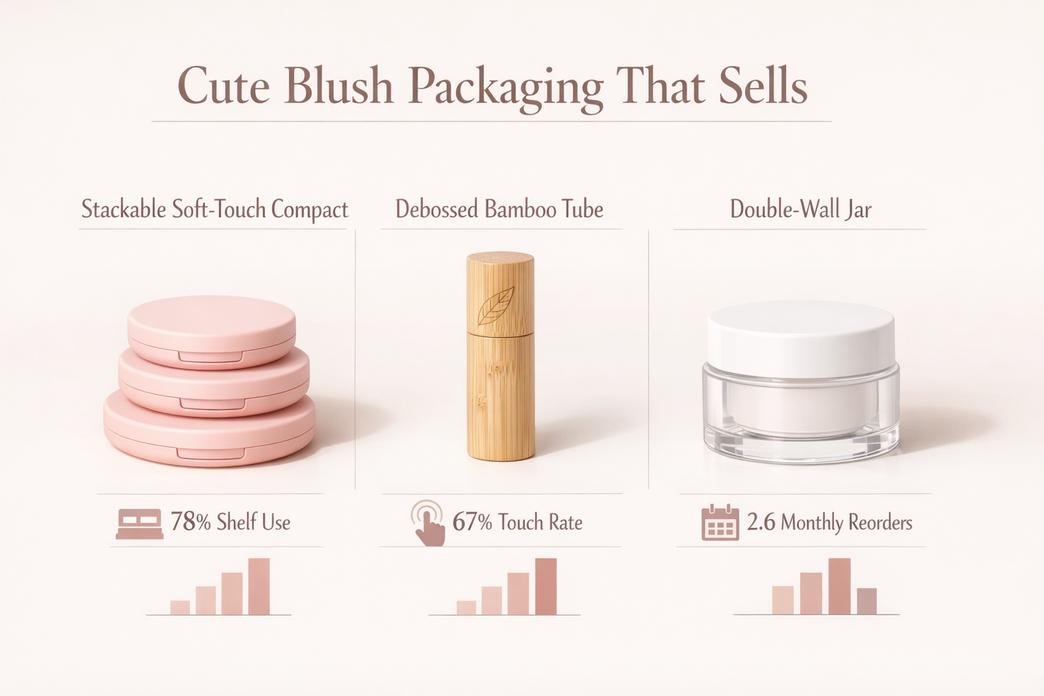Struggling Shelf-Appeal? Cute Blush Packaging Helps