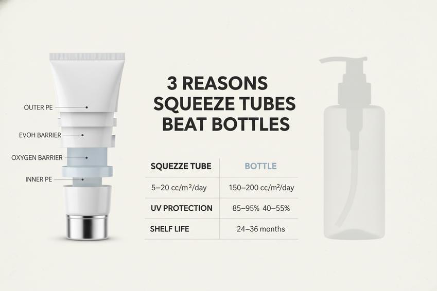 3 Reasons Squeeze Tube Containers Beat Bottles