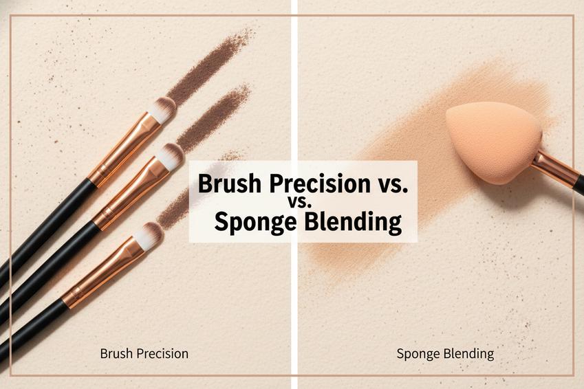 Eyeshadow Sponge Applicator: Are They Actually Better Than Brushes?插图2 Brush Precision Vs. Sponge Blending