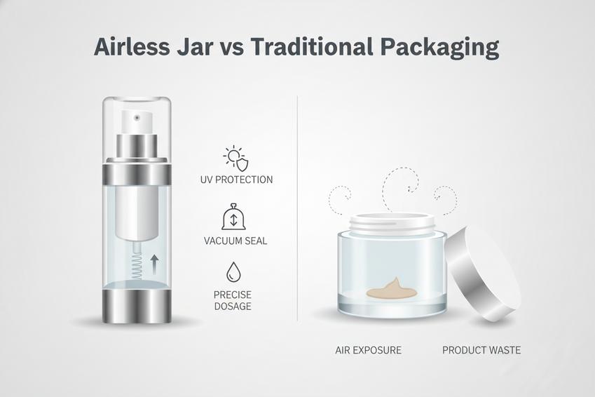 高品質なガラス製エアレスポンプジャーで製品の無駄を減らしましょう插图2 廃棄物を減らす:ガラスポンプに化粧品を封入する