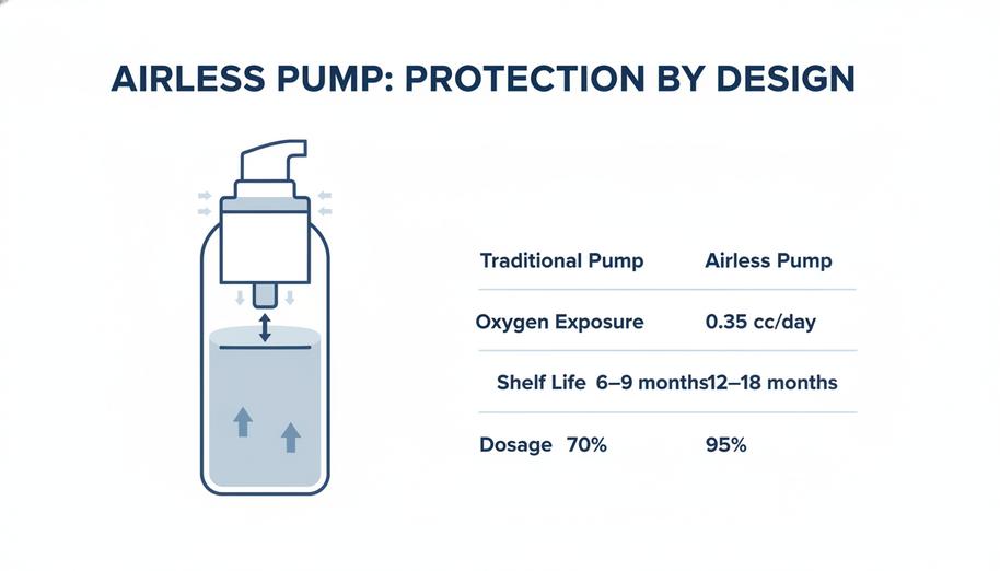 What Is an Airless Pump Bottle?插图2 What is the role of the piston in contamination protection?