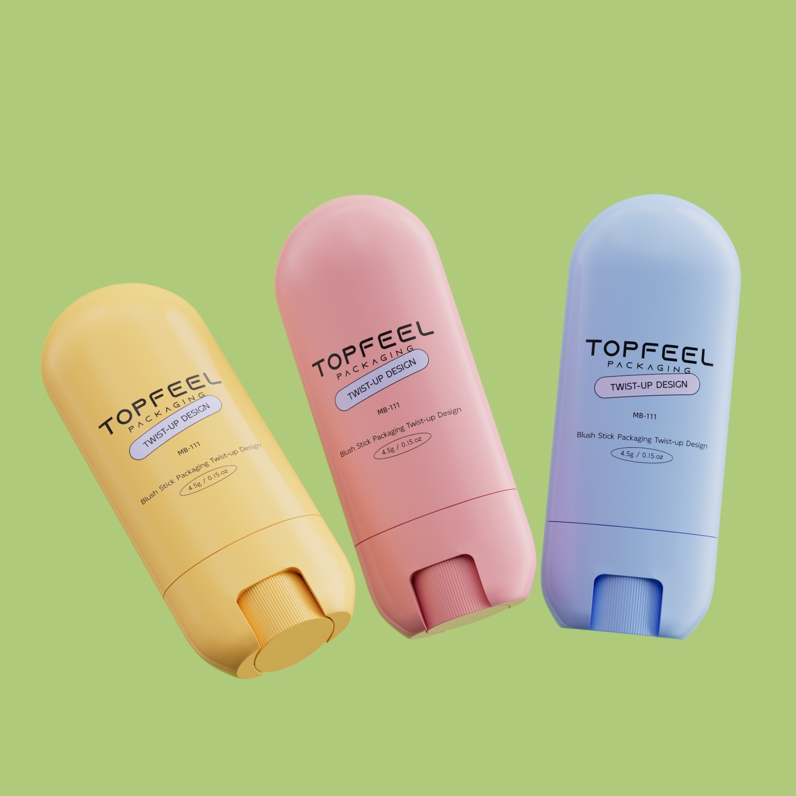 MB-111 Twist-Up Design Blush Stick Verpackung