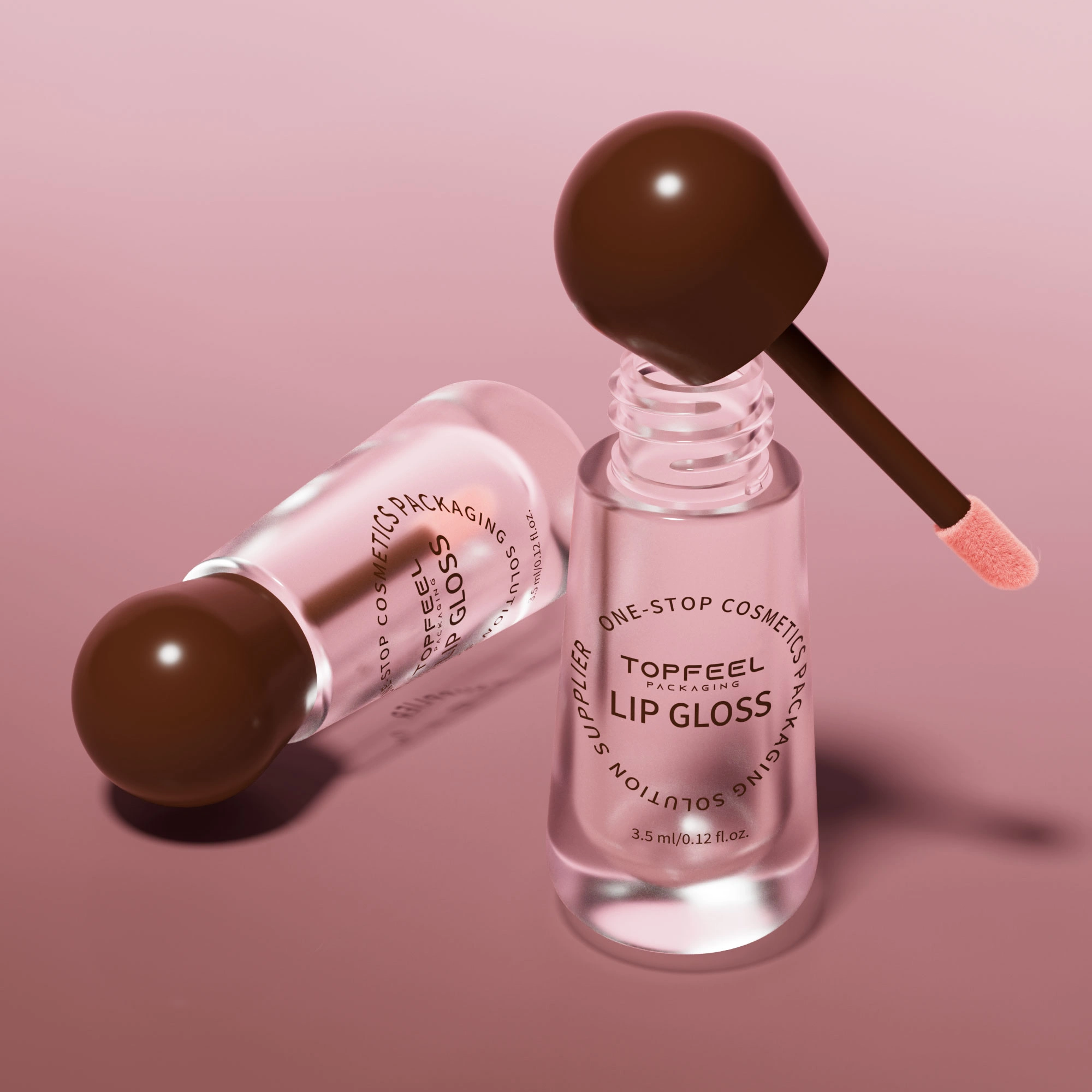 6ml 립글로스 튜브를 제대로 채우는 방법插图1 MA-106 도톰한 립 글로스 튜브, 도봉 캡 어플리케이터 2