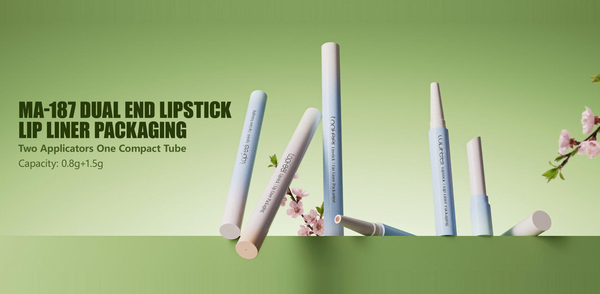 MA-187 Slim lipstick & lip liner packaging