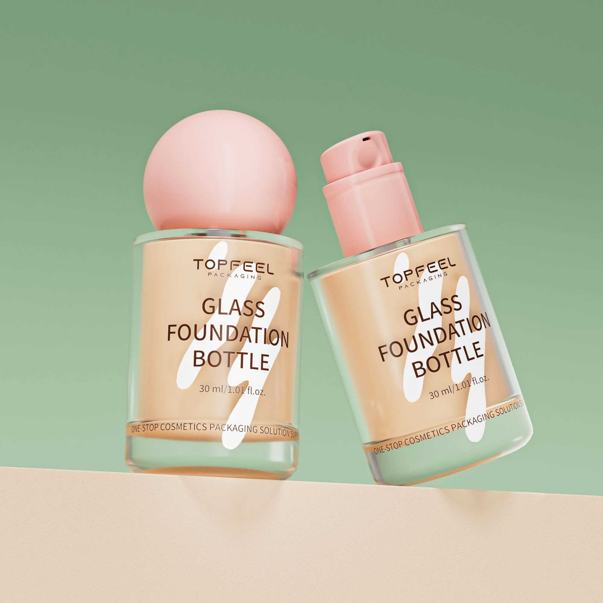 How to Select the Perfect Foundation Bottle for Different Formula Viscosities?插图1 MB-48 Glass Pump Bottle for Foundation Wholesale 4