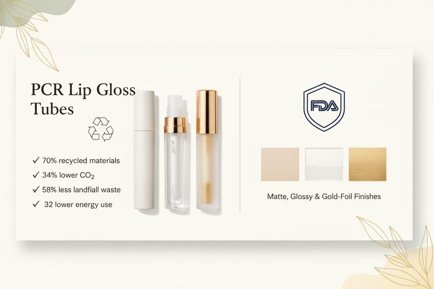 Are PCR Plastic Lip Gloss Tubes the Best Choice for Your Brand?插图 PCR plastic lip gloss tubes
