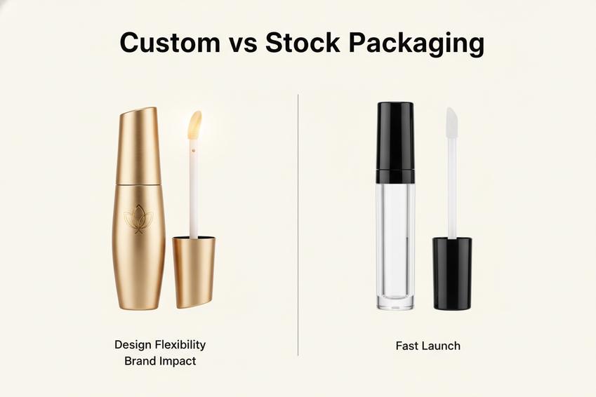 Anpassad vs. Lager Lipstick Förpackning