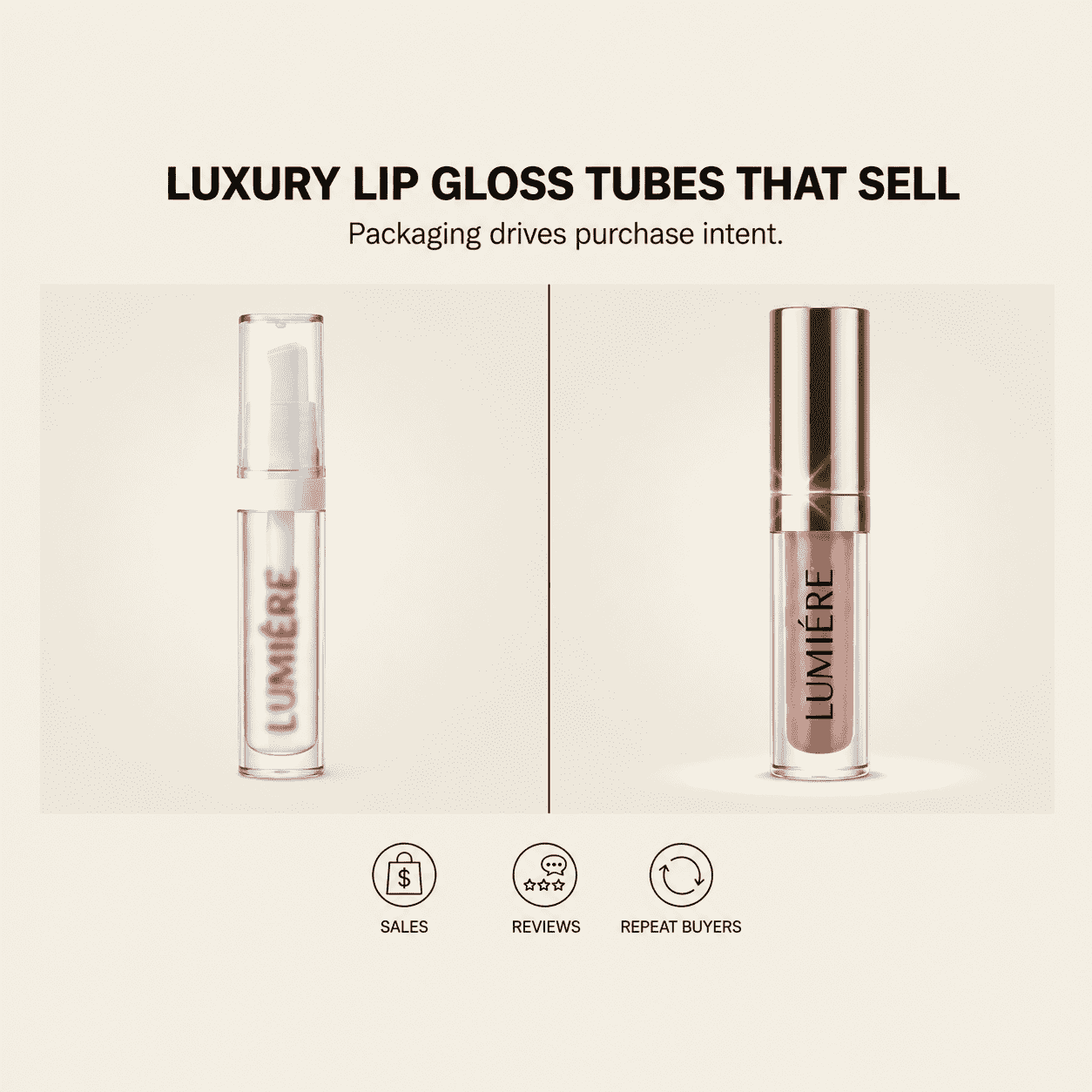 tubos personalizados de gloss labial