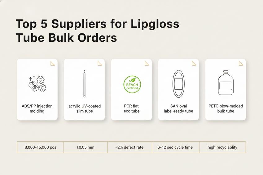 Die 5 besten Lieferanten für den Großhandel von Lipgloss-Röhren.