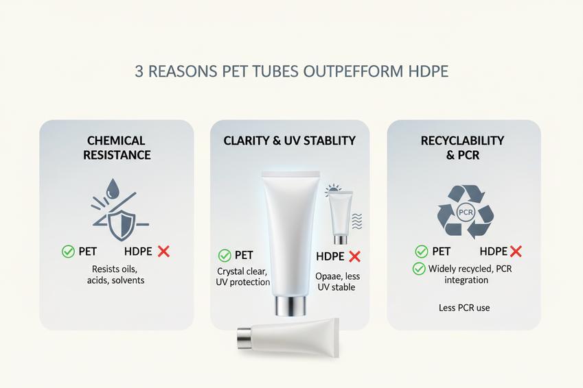 3 Reasons PET Tubes Outperform HDPE Alternatives