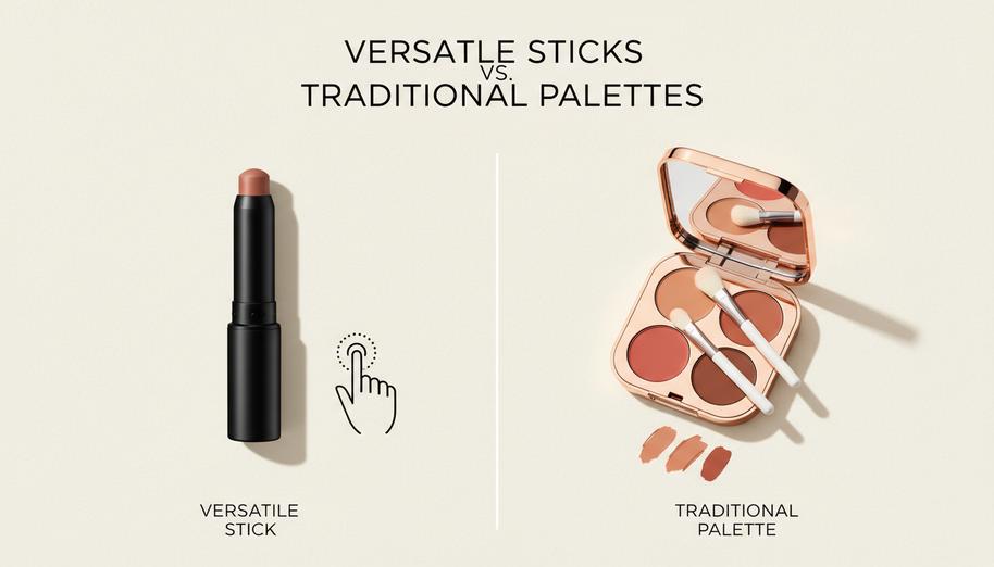Versatile Sticks vs. Traditional Palettes