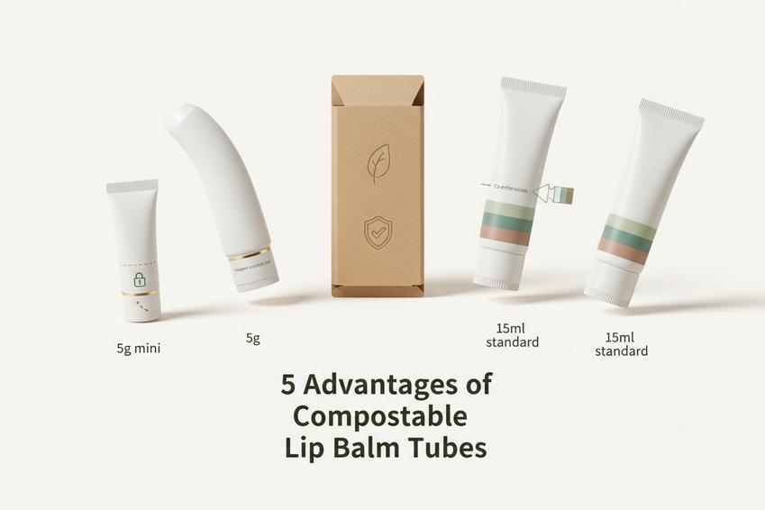 5 vantagens dos tubos de protetor labial compostáveis