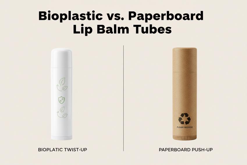 Tubos ecológicos personalizados para bálsamo labial